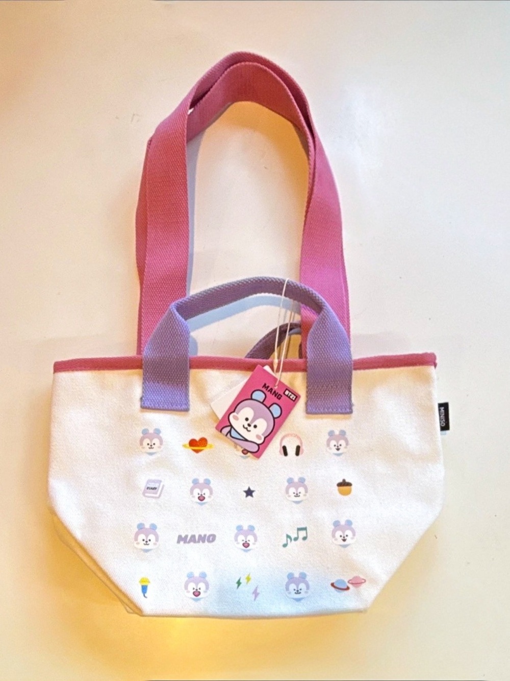Miniso BT21 Mang Canvas Tote, BTS